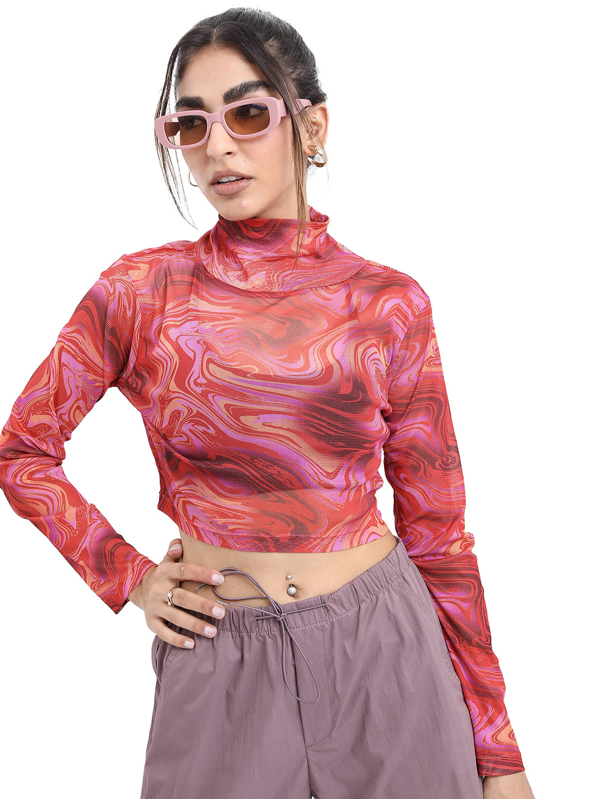 Ketch Polyester WomenS Regular Fit Fashion Vest (Khtp000055_Red, Large