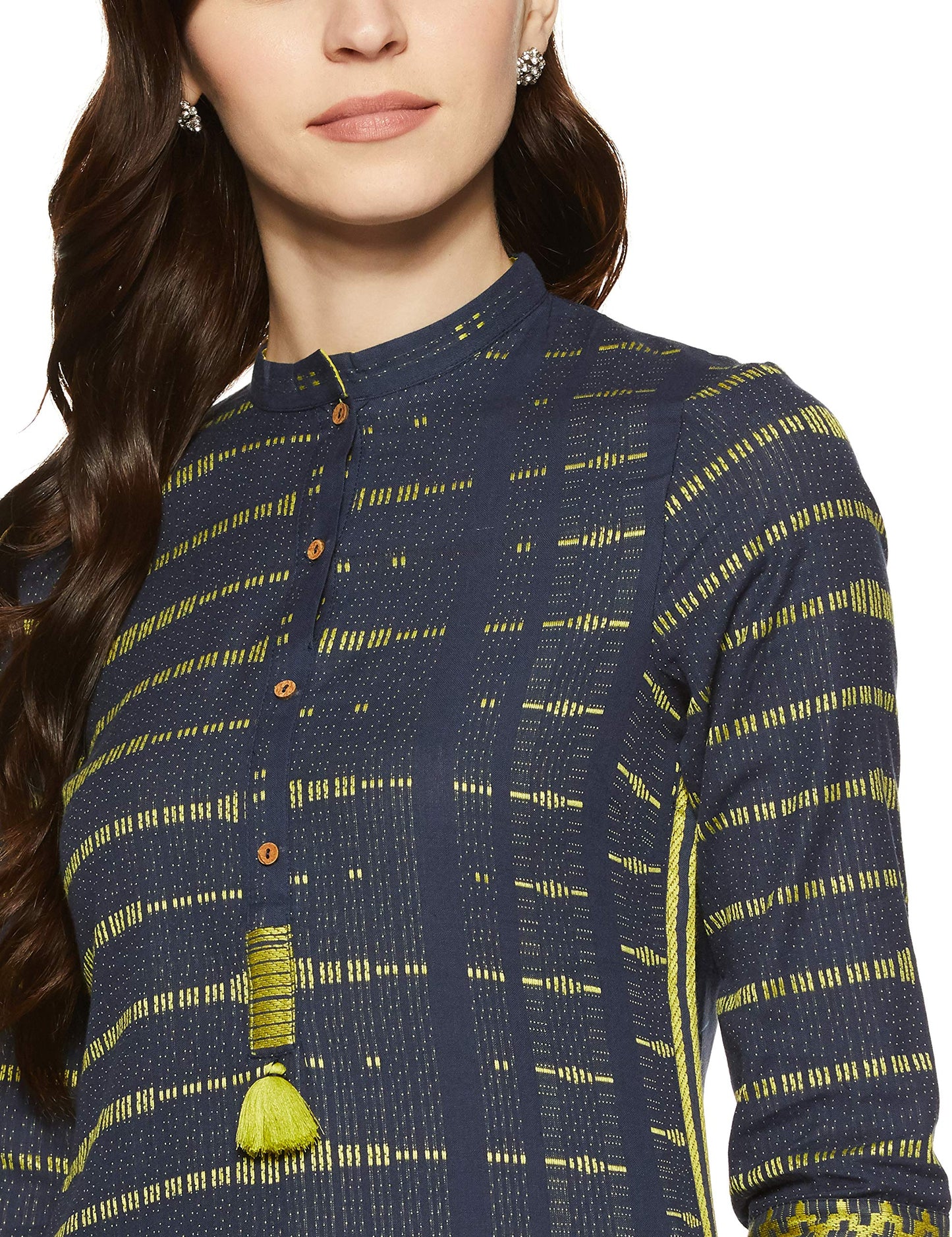 W For Woman Straight Kurta (18Auw11267-310102_Blue_14)