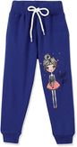 T2F Girls Regular Fit Printed Cotton Joggers Track Pants