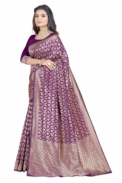 Sugathari WomenS Banarasi Saree Pure Kanjivaram Silk Saree Soft New Ladies 2023 Design Wear Pattu Sarees Latest Party Sari Coll