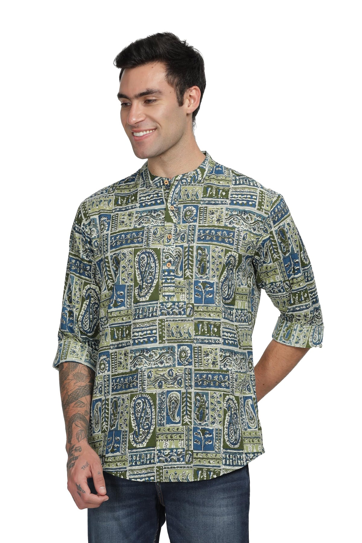 Be Active MenS Cotton Solid Regular Shirt (Scpr-2_Multicolour