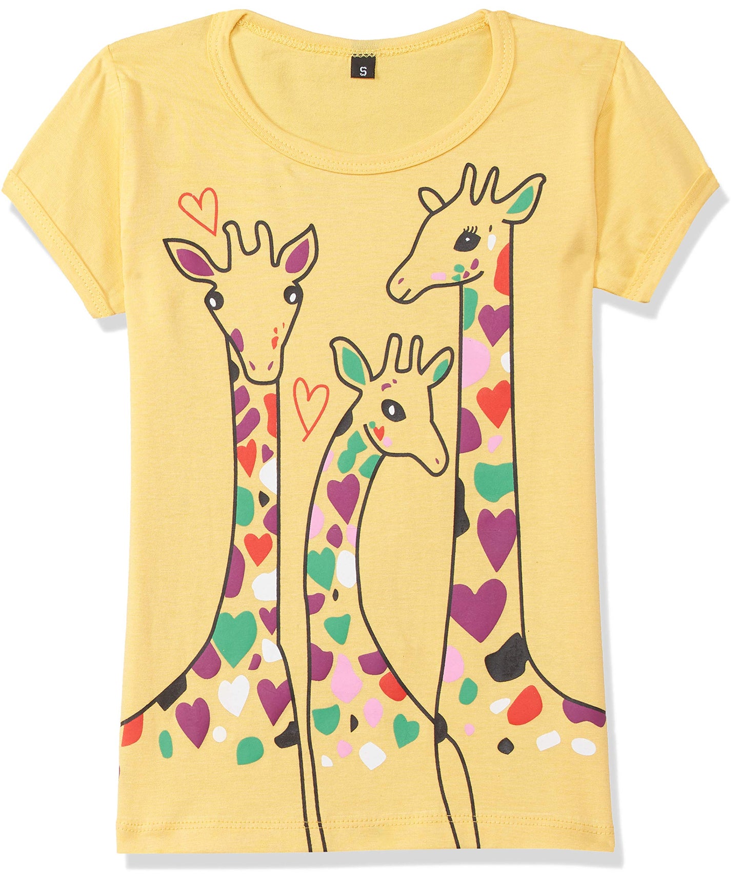 T2F Girls Cotton Regular Fit T-Shirt(Pack of 5)