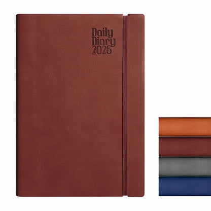 Anupam Flxy 2026 Diary With Dates - A5 80 Gsm Paper 2026 Daily Planner Full Page Per Day With Monthly Calendar, 365 Days New Yea