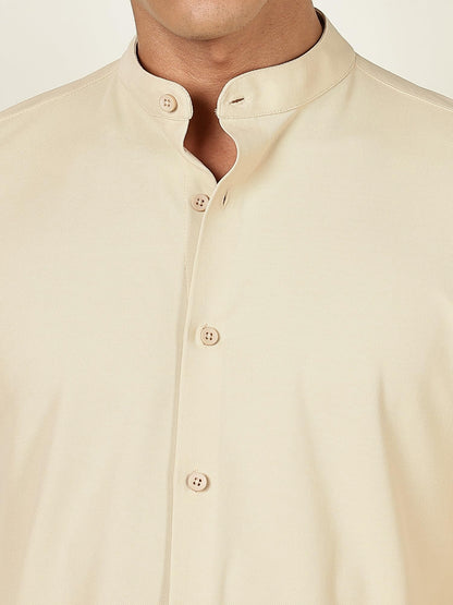 Thomas Scott Mens | Premium | Mandarin Collar | Slim Fit | Long Sleeves | 4 Way Stretch | Coolmax | Knitted | Casual | Shirts f