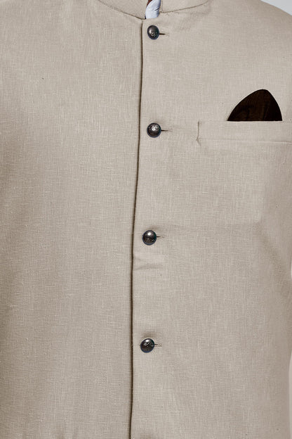 BE ACTIVE Mens Linen Blend Nehru Jacket With Mandarin Collar || Ethnic Koti For Men || Men Koti Formal|| Men Koti Wedding (RFKT