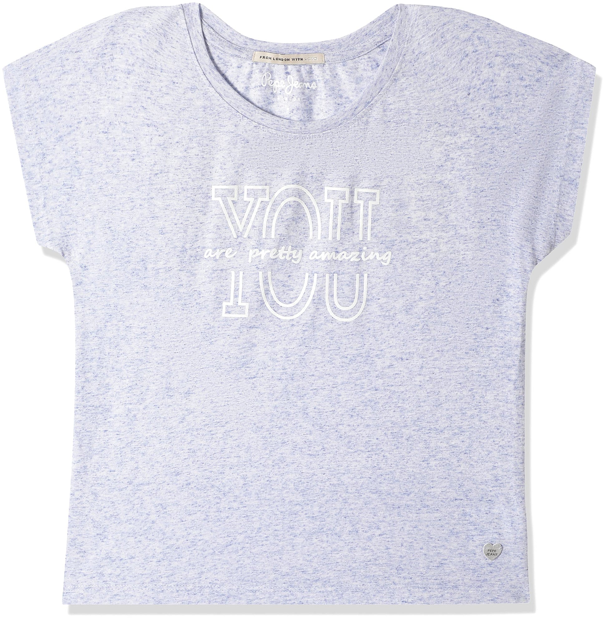 Pepe Jeans GirlS Tees (Pg502806_4-5 Years, Blue, 4-5 Years)