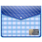 Fedus Documents Holder Envelope Folder, Stylist Printed File Storage Bag With Snap Button Transparent Plastic File For Documents