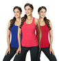 Lyra WomenS Stretchable Premium Cotton Racerback Tank Top (Pack Of 3)