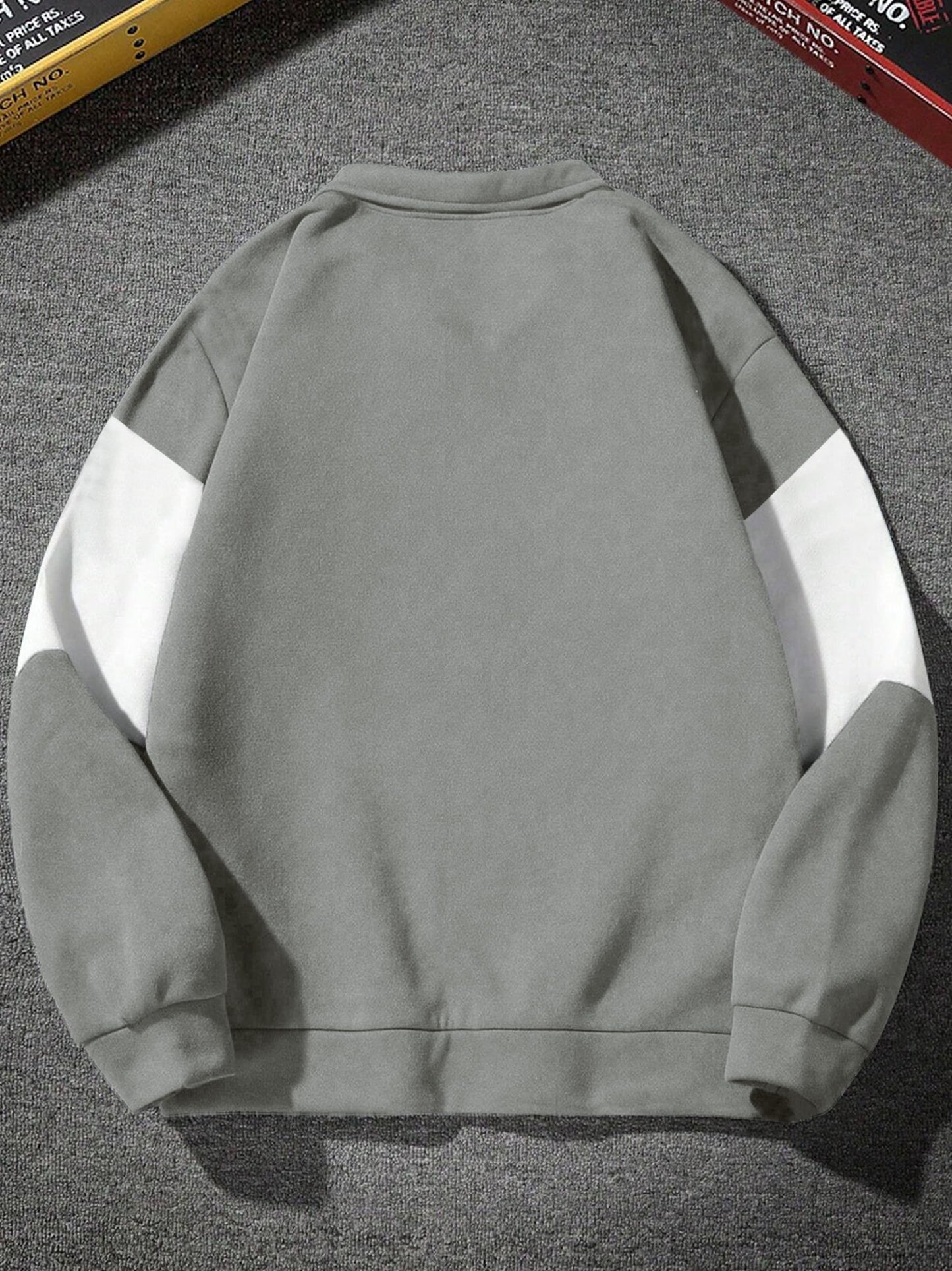 Noble Monk MenS Baggy Fit Sweatshirt | Drop Shoulder Oversized Sweatshirt | Long Sleeve Zip With Collared Sweatshirts For MenS