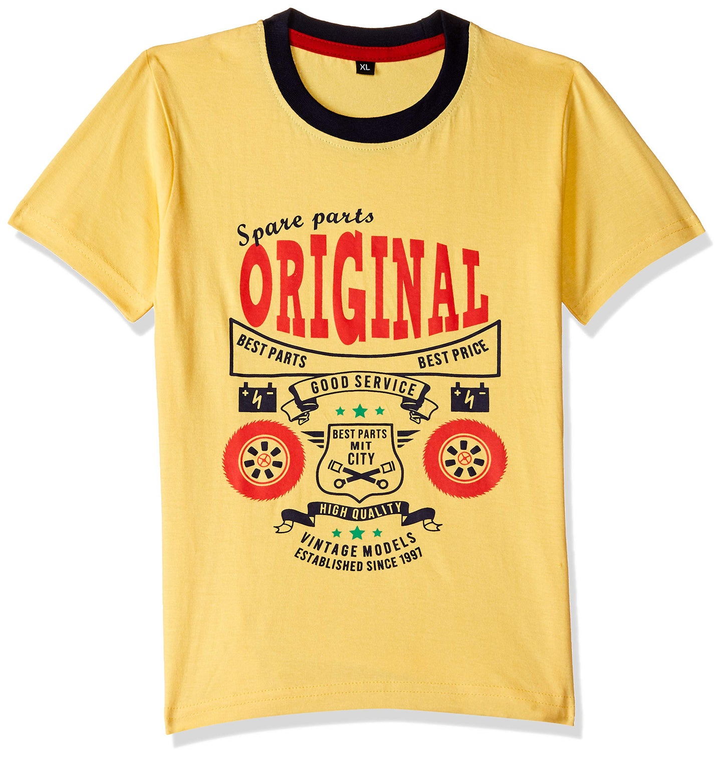 T2F Boys Cotton Printed Regular Fit T-Shirt (Pack of 5)
