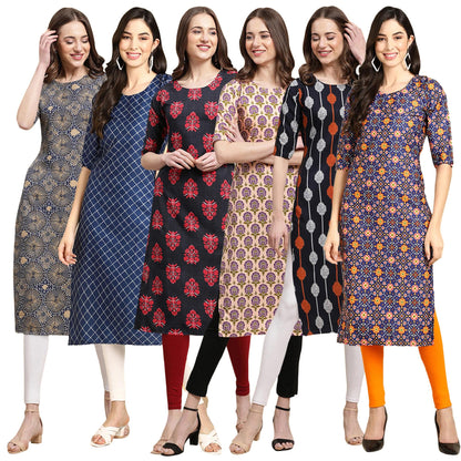 Pinkmint WomenS Crepe Solid Regular Kurti (Ks01_Multicolor11