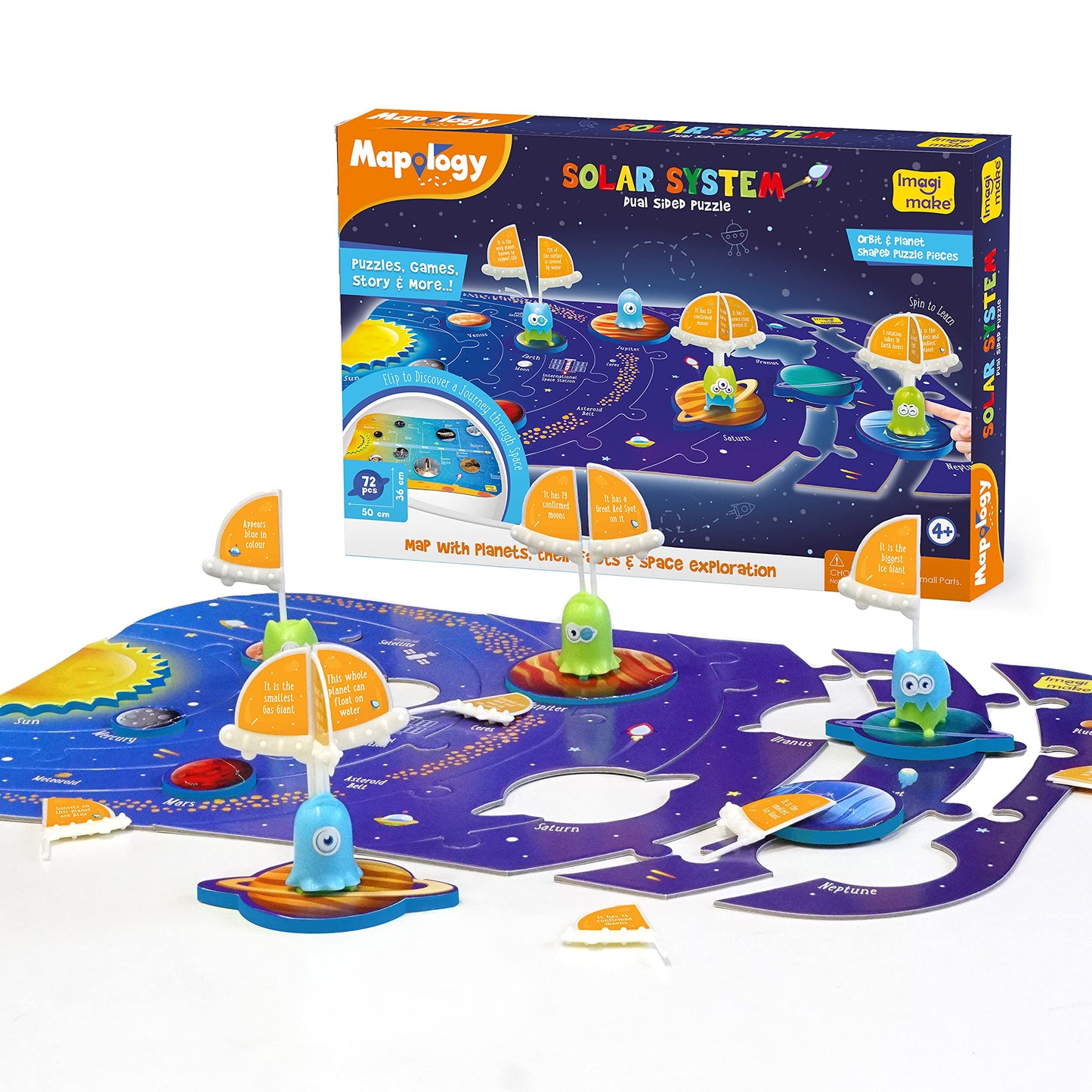 Imagimake Mapology Solar System for Kids | Educational Toys for Kids 5-7 | Space Toys | Puzzles for Kids Ages 4-8 | 6 Year Old B