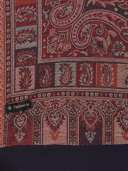 Pashmoda Women Dil-kash Kashmiri Royal Paisley Design Jamawar Shawl (Size: 101 X 203 Cms)