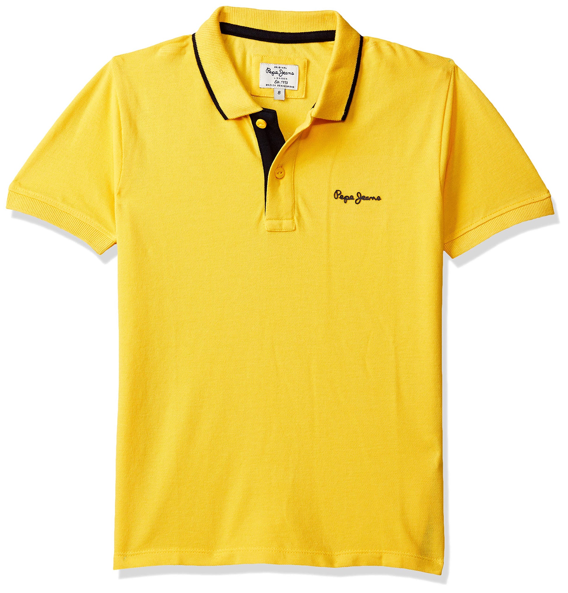 Pepe Jeans BoyS Plain Regular Fit Polo (Pb540578-1_Blue 4-5 Years)