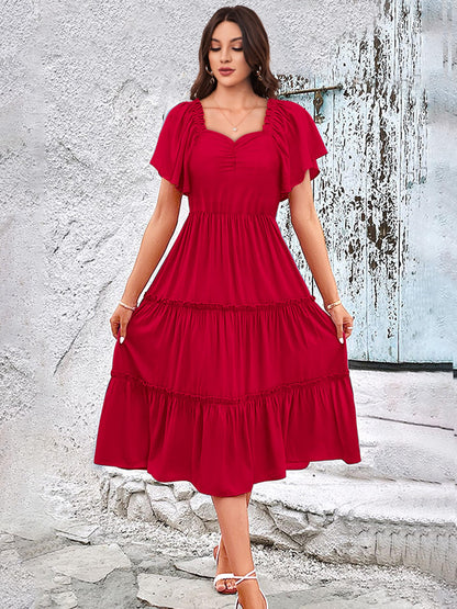 Toochki Dress For Women | Dresses For Women | Fit & Flare Dress | Anarkali Dress For Women | Midi Length Dress | Rayon Dresses |
