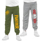 Kyda Kids Boys Cotton Printed Track Pants (Pack Of 2)
