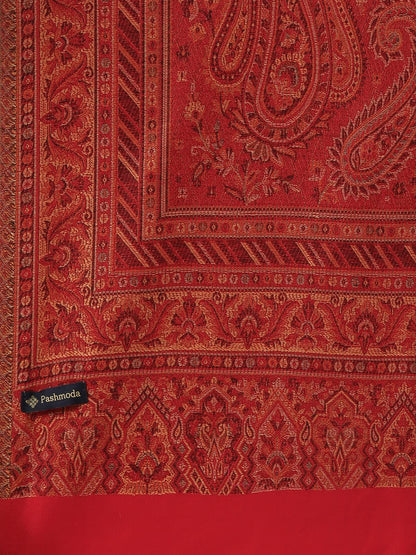 Pashmoda Women Noor Kashmiri Royal Paisley Design Jamawar Shawl (Size: 101 X 203 Cms)