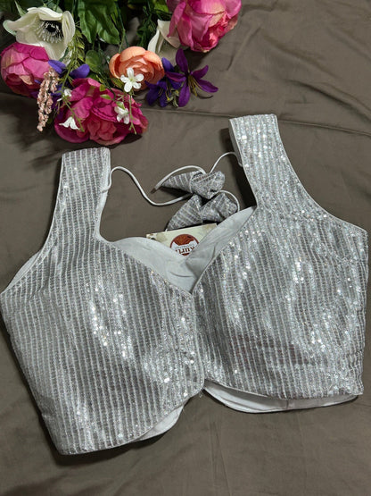 Silver blouse