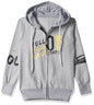 T2F Cotton Hooded Neck Regular Fit Hoodie (Boys-SS_35_Grey