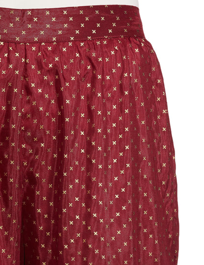 Aurelia Printed Strechable Sharara For Women | Calf Length Sharara For Women