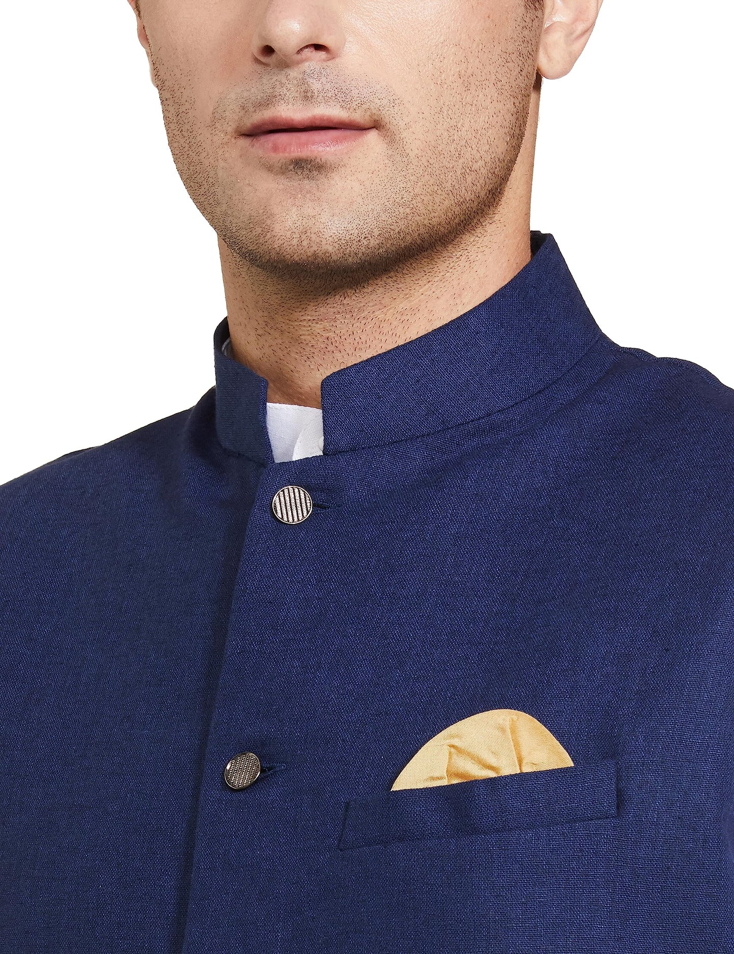 BE ACTIVE Mens Solid Linen Blend Kurta Pyjama 3 Piece Set || Men Kurta Pajama With Modi Jacket || Kurta Pajama Nehru Jacket For