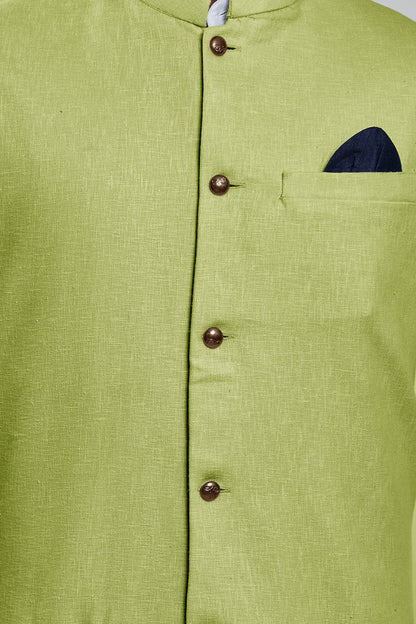 BE ACTIVE Mens Linen Blend Nehru Jacket With Mandarin Collar || Ethnic Koti For Men || Men Koti Formal|| Men Koti Wedding (RFKT