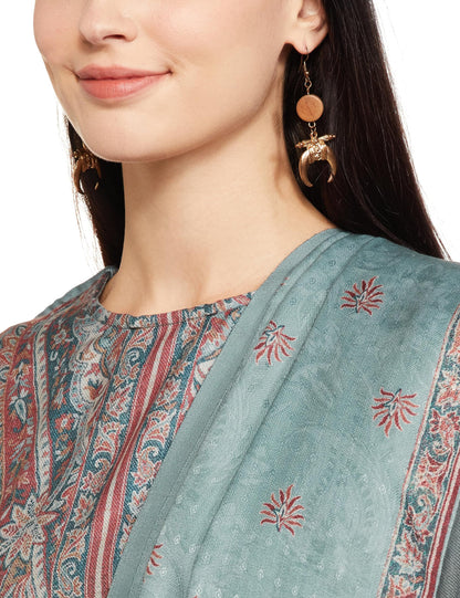 Ketch Polyester Womens Kurta With Palazzo (Khk3000533_Green