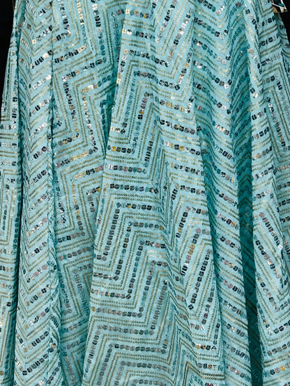 Sequin lehenga : garba chaniya