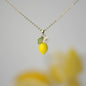 Custom Lemon Necklace | Design Your Own 14K Gold/925 Silver Plated Lemon Citrus Fruit Necklace