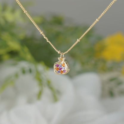 Golden Pomegranate Necklace