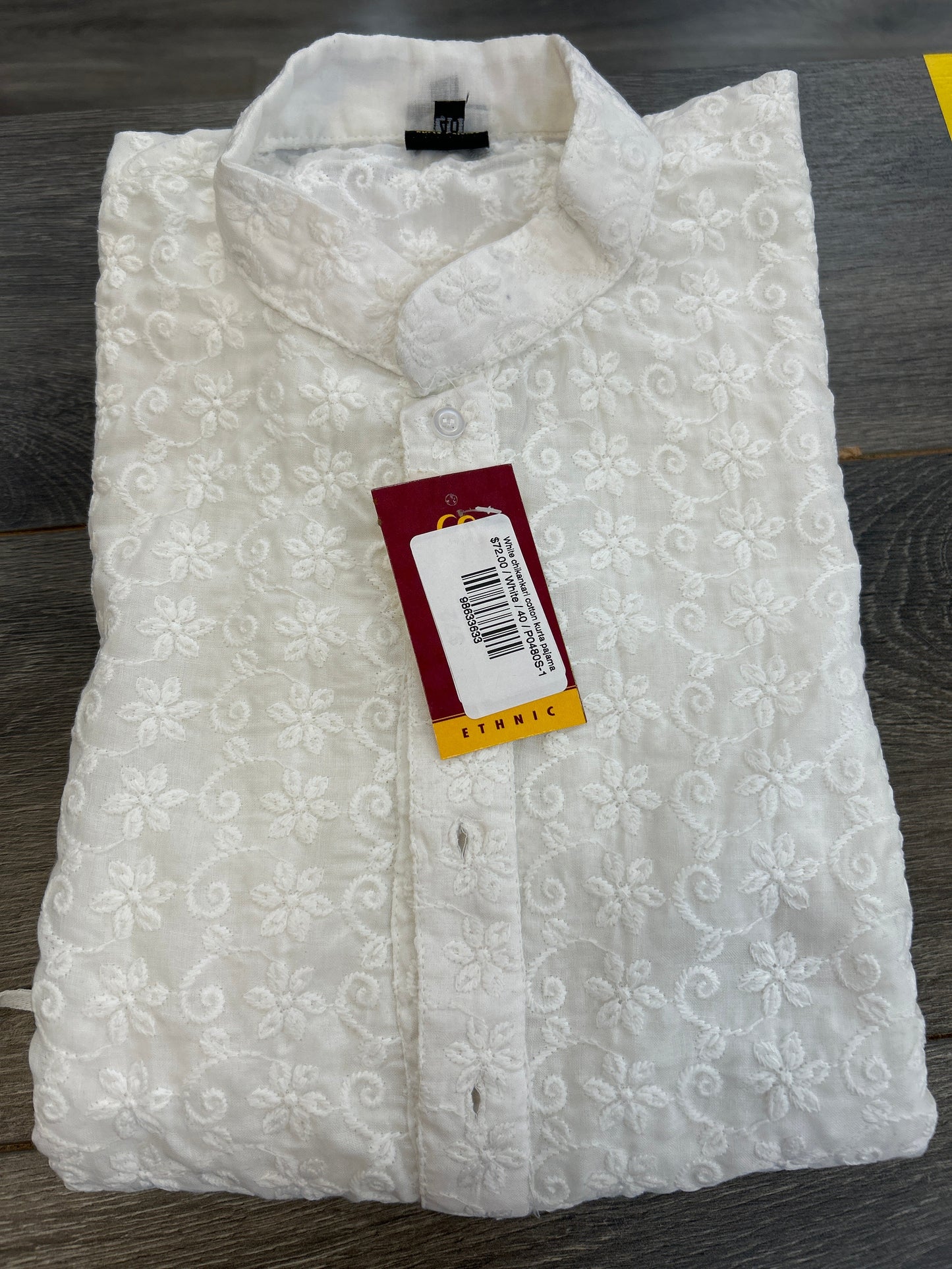 Chikankari white Kurta pajama