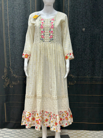 Cotton long kurti