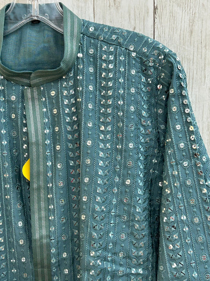 Mirror work kurta pajama set for men