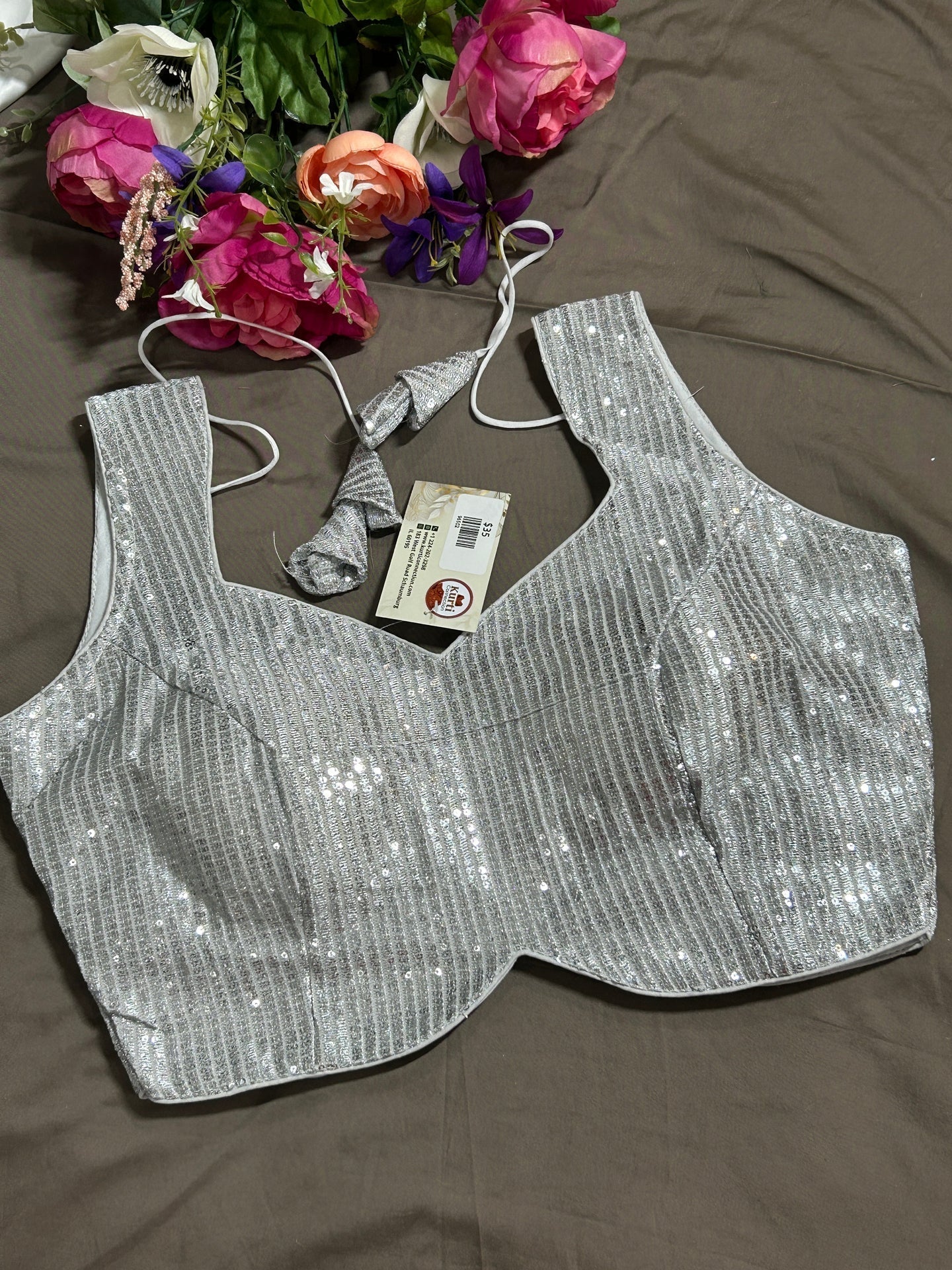 Silver blouse