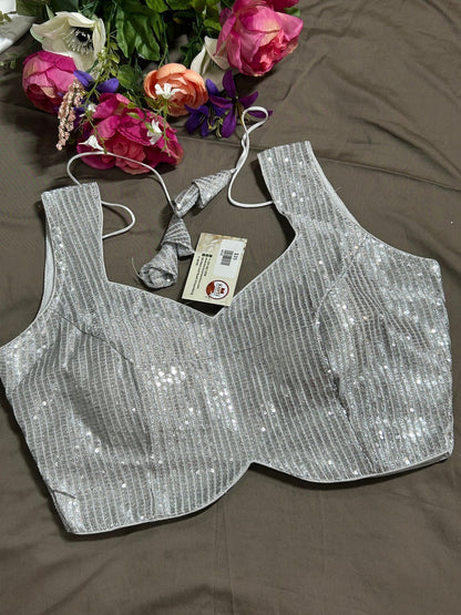 Silver blouse