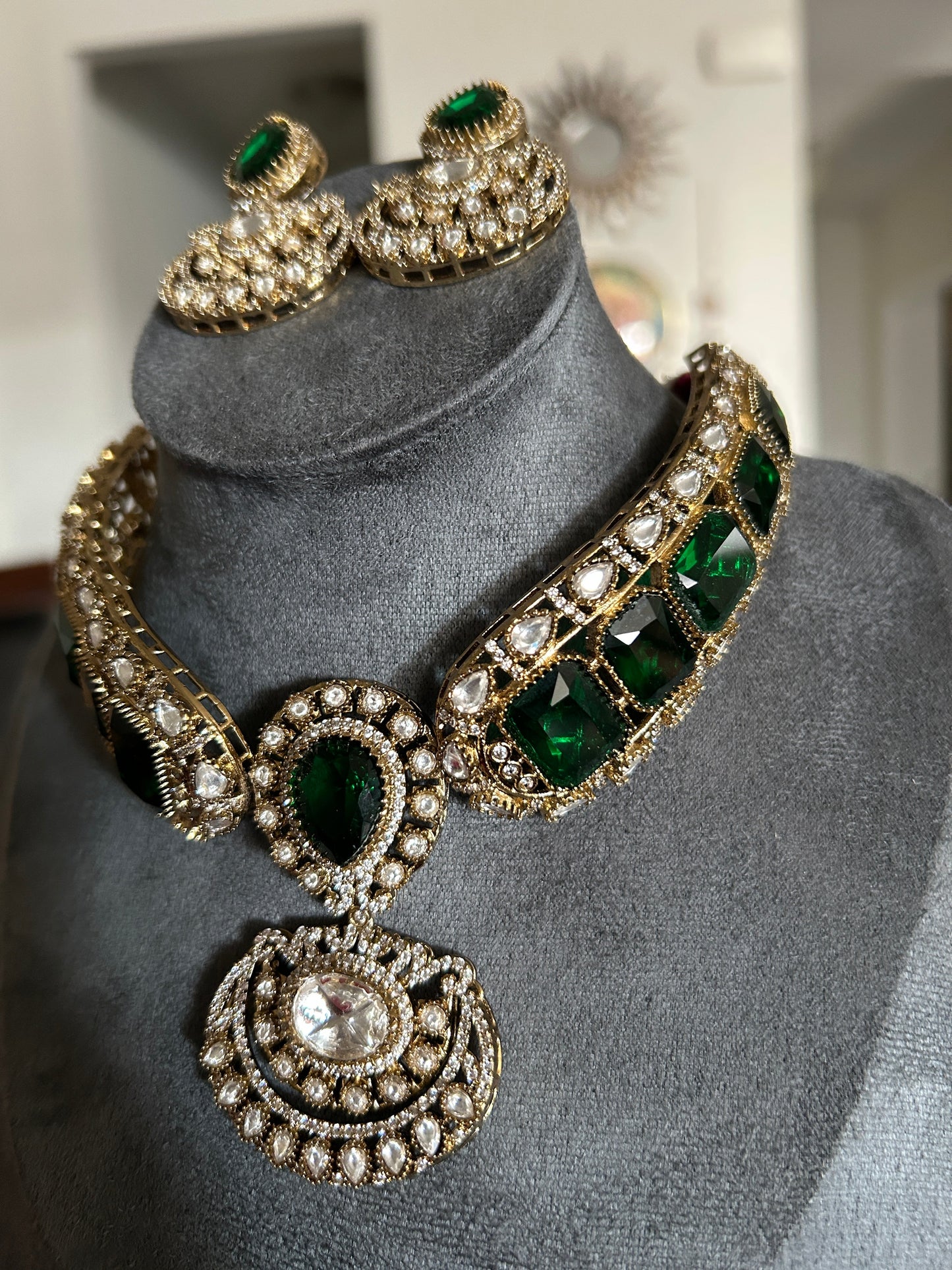 Moissanite necklace set