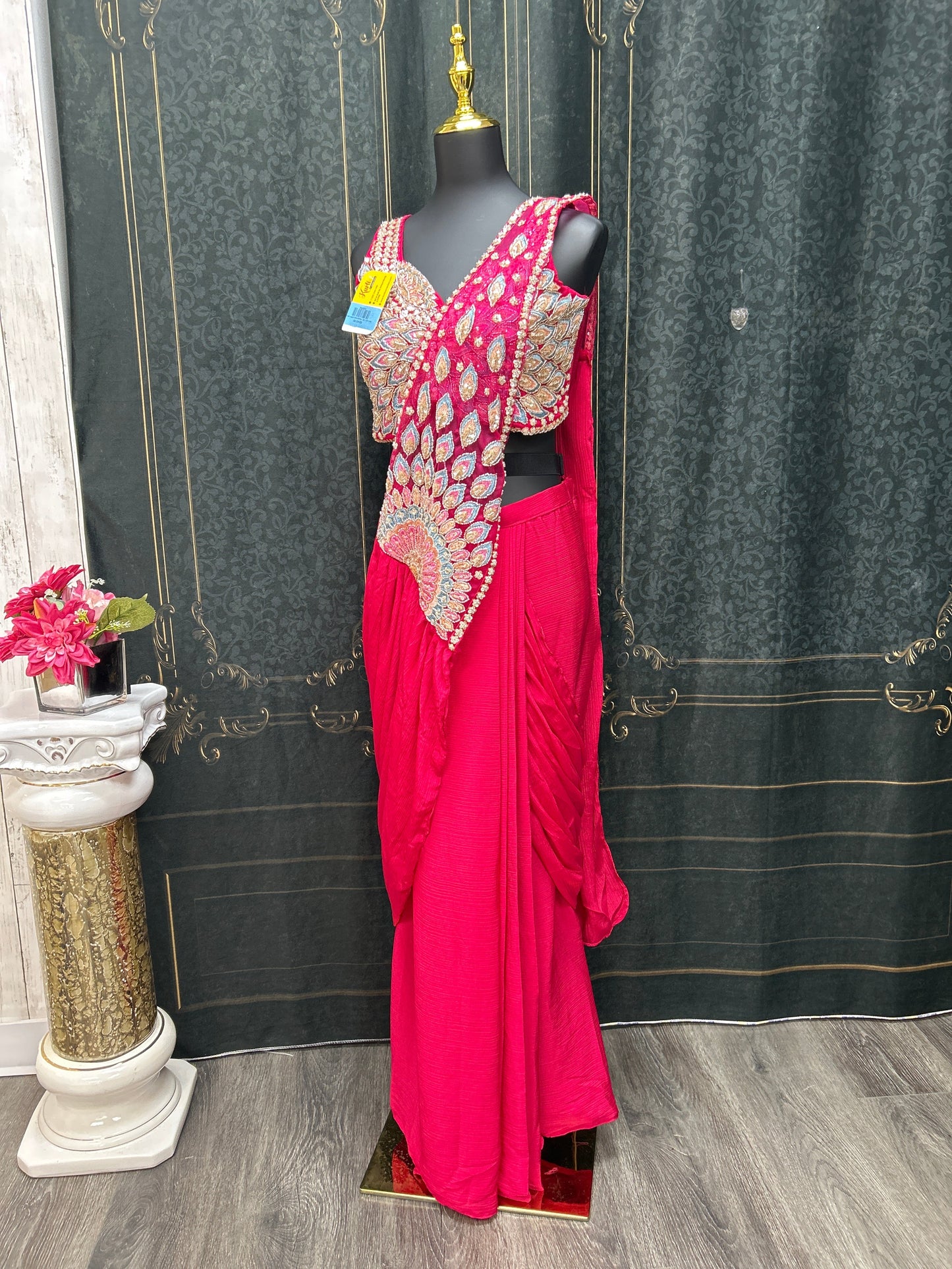 Readymade chiffon saree