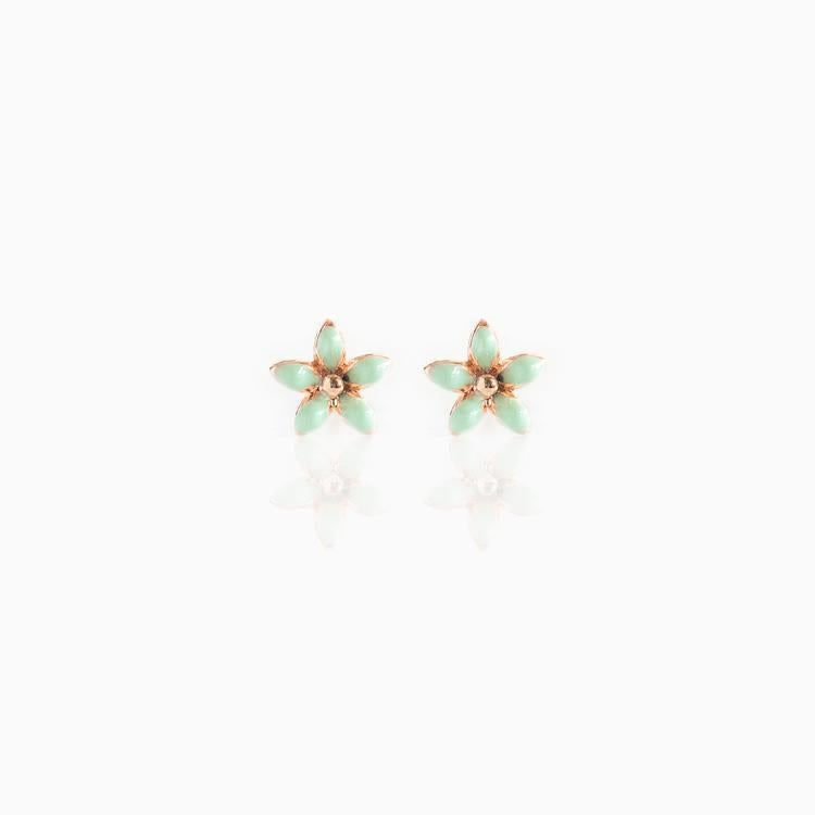 Floral Colorful Stud Earrings