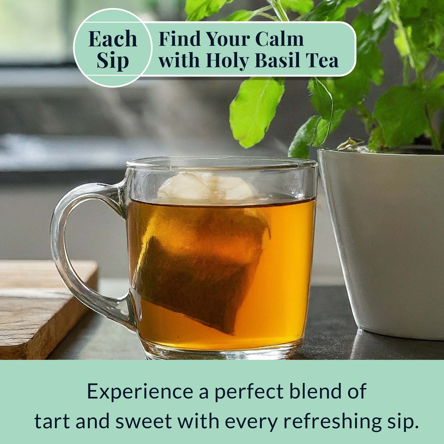 Akshit Holy Basil Tea ( Tulsi Leaf Tea ) ( 75 Tea Bags), Stress Relieving, Made with Pure Dried Holy Basil Tea loose Leaves, Immune Support Tea, Herbal Tea, Caffeine-free, Non-Gmo, Tulsi Energy Tea.