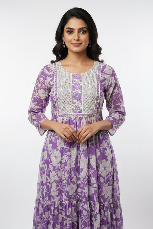 Cotton long kurti