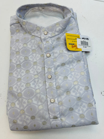 Men's Kurta Shirt With Subtle Pattern
