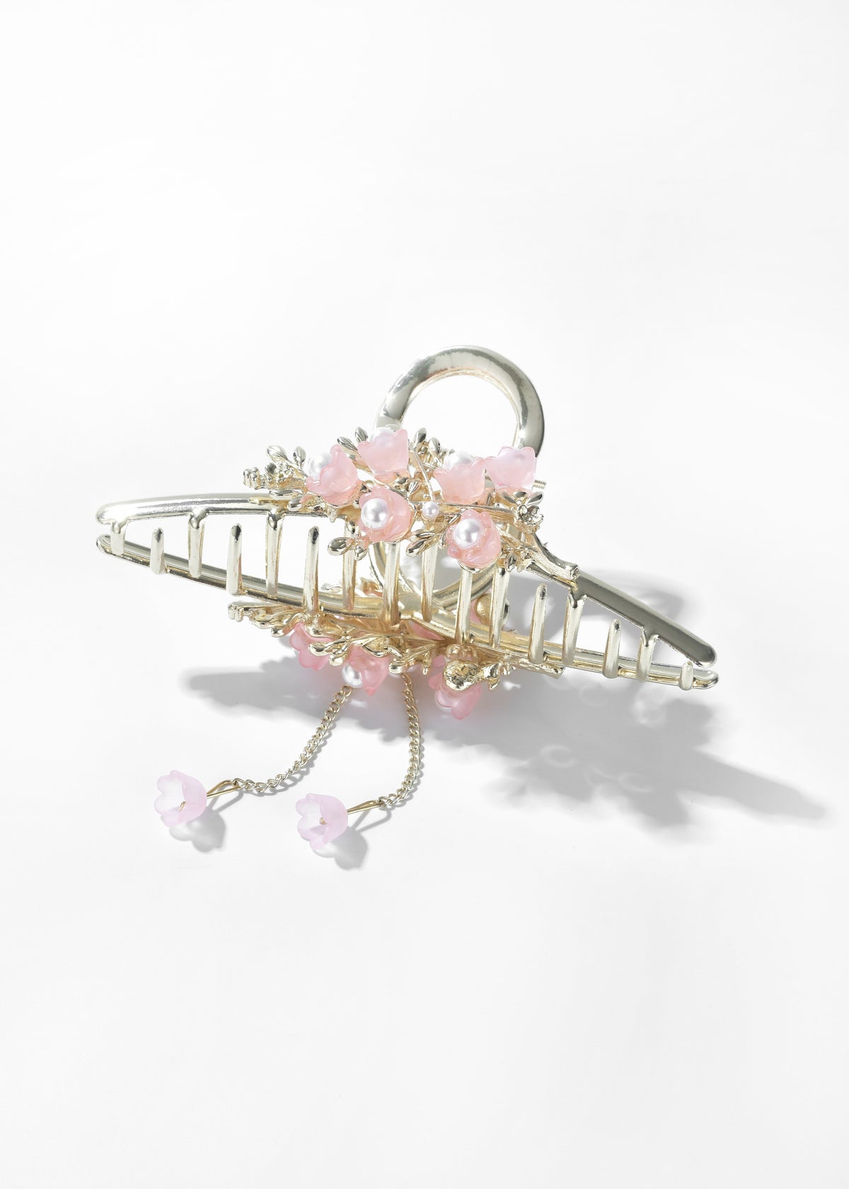 Pink Flower Hair Clip