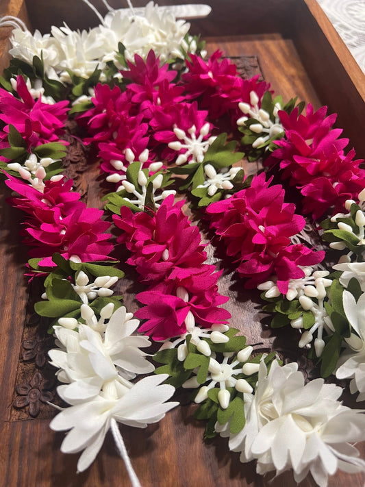 Gajra: Immitation flower strings , hair accessories