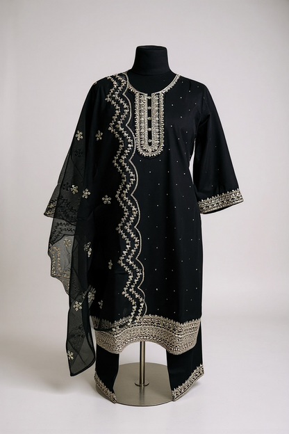 Elegant modal silk Kurti set For Women Tunic By Kurti Connection USA