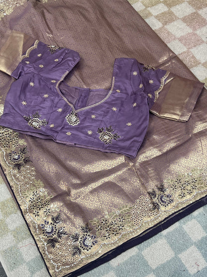 Banarasi tissue silk saree