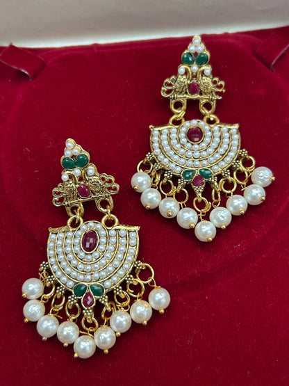 Pearl earrings
