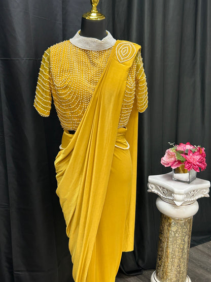 Readymade saree with blouse