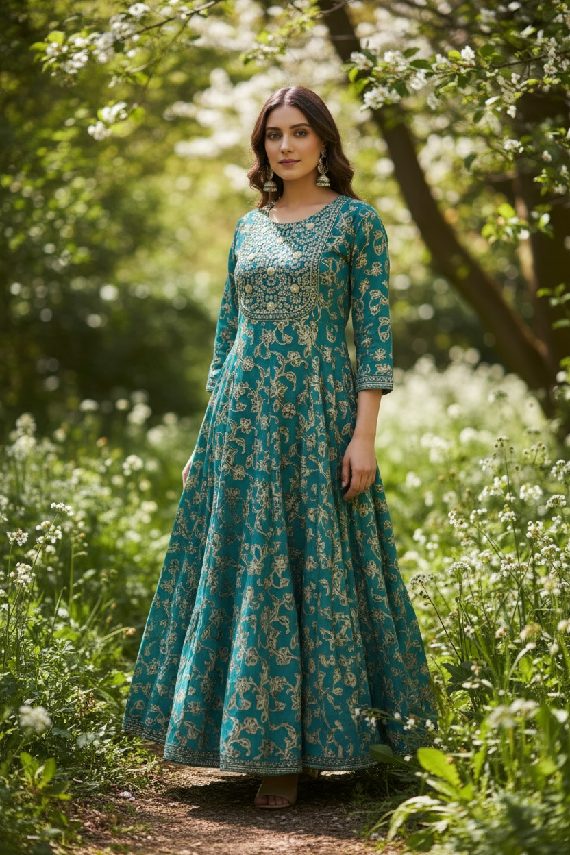 Linen cotton long Kurti