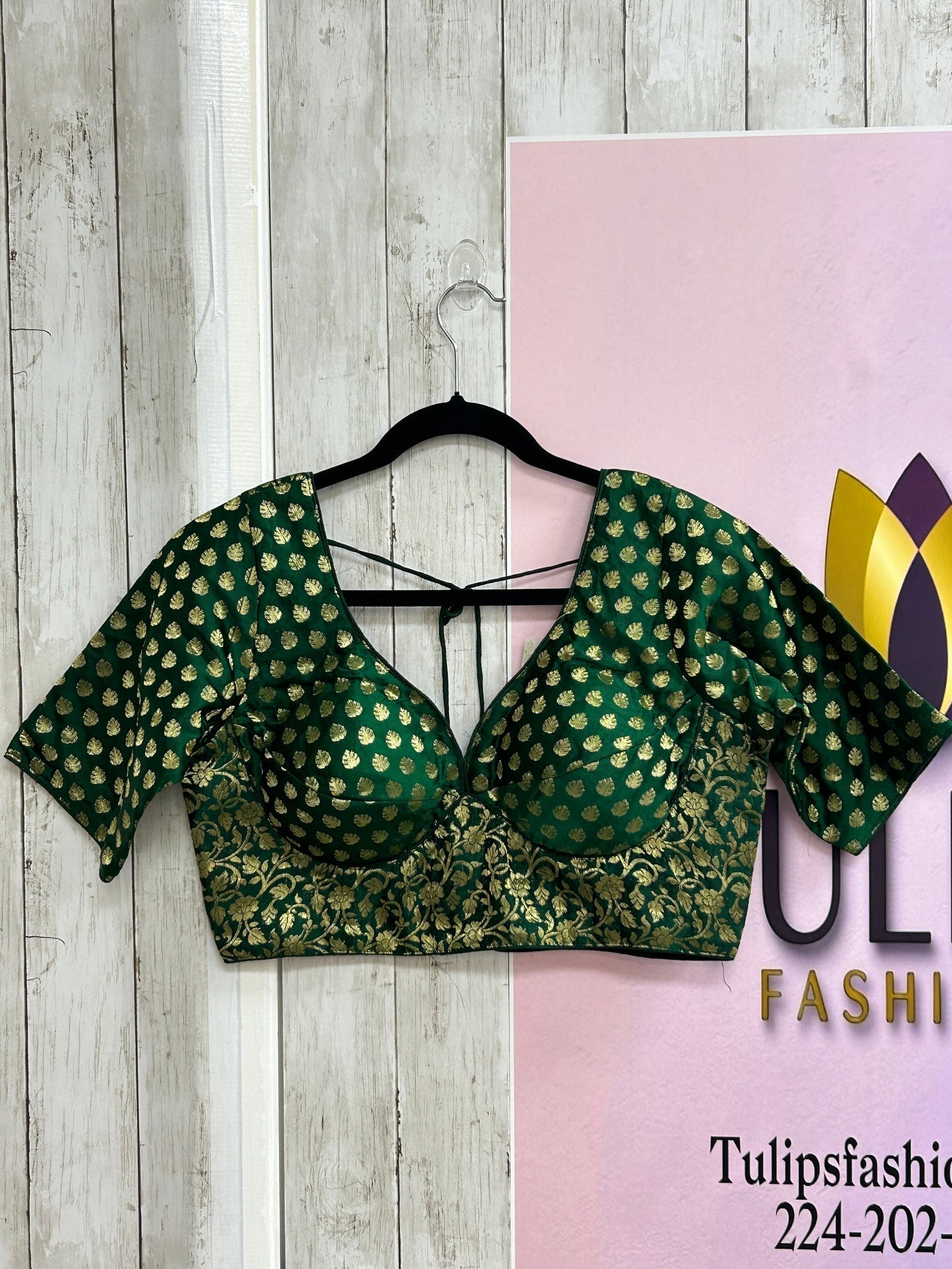 Dark green blouse