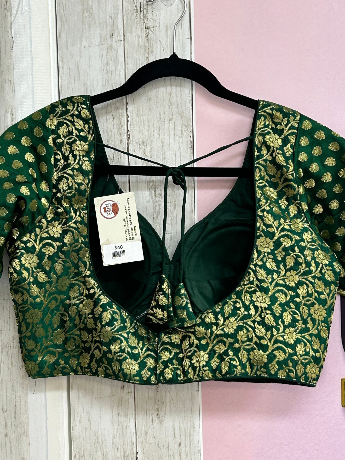 Dark green blouse